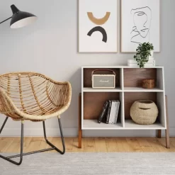 Telos Matte Walnut Storage Unit White - Nathan James -Northlight Store GUEST b1511fcc 4249 41b4 9bf5 23528478079d