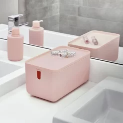 Cade Lidded Storage Bin Blush - IDESIGN 12 Cade Lidded Storage Bin Blush - IDESIGN -Northlight Store GUEST b2802977 6e0c 4759 b471 aaa8e4f44f4c
