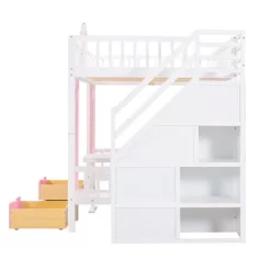 Full-Over-Full Bunk Bed With Changeable Table, Separable Bunk Bed Turn Into Upper Bed And Down Desk-ModernLuxe -Northlight Store GUEST b3005eb3 6f93 4c87 95f2 1c6bc61669d0
