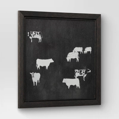 (Set Of 2) 12" X 12" Cow Collection II Framed Wall Canvases - Threshold™ 6 (Set Of 2) 12" X 12" Cow Collection II Framed Wall Canvases - Threshold™ - Image 4