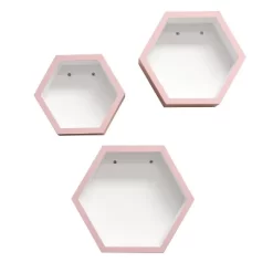 8" X 10" X 12" Set Of 3 Hexagon Shelves For Kids' Room - InPlace -Northlight Store GUEST b3c7f52a aeb1 4bdf 9187 13737494e51d