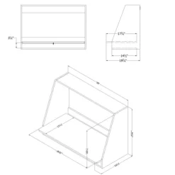 Hourra Wall Mounted Desk Pure White - South Shore -Northlight Store GUEST b4b22bb0 65b9 44ab a158 93e717c206bc