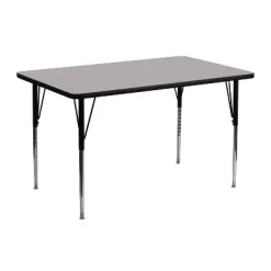 Flash Furniture 24''W X 48''L Rectangular HP Laminate Activity Table - Standard Height Adjustable Legs 9 Flash Furniture 24''W X 48''L Rectangular HP Laminate Activity Table - Standard Height Adjustable Legs -Northlight Store GUEST b4cdfe64 d3a0 4ed4 8e25 66126a730a22
