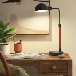 Pharmacy Task Lamp With Faux Leather Wrap Black (Includes LED Light Bulb) - Threshold™ -Northlight Store GUEST b4d57a2f 9b3d 446b a873 425b45c885f8