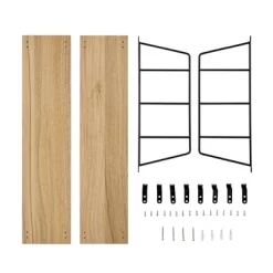 24.5" X 15.75" Severini Floating Bracket 2 Tier Wall Shelf - Danya B. -Northlight Store GUEST b4e0a295 0bbd 4ecf 903c 4d9316513dd2