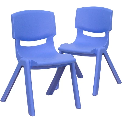 Flash Furniture 2 Pack Plastic Stackable School Chair With 12" Seat Height 16 Flash Furniture 2 Pack Plastic Stackable School Chair With 12" Seat Height - Image 14