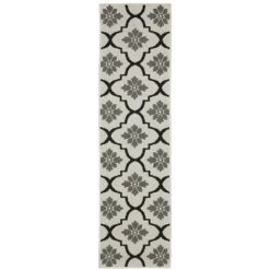 Trinity Floral Trellis Patio Area Rug Beige/Black - Captiv8e Designs -Northlight Store GUEST b57cb494 e73a 4a68 a44e 6b5e0221432d