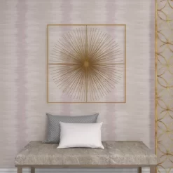 Metal Starburst Handmade Large 3D Wall Decor With Gold Frame Gold - CosmoLiving By Cosmopolitan -Northlight Store GUEST b595a229 81c9 4ce8 8e37 7f68842442fd