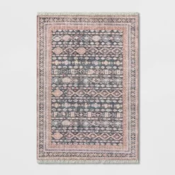 Alexandra Floral Printed Border Persian Rug Blush - Opalhouse™ -Northlight Store GUEST b64cccec 5c26 44cb bb19 1be2036f9757