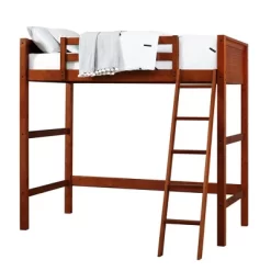 Twin Houston Kids' Wooden Loft Bed With Ladder - Room & Joy -Northlight Store GUEST b6563314 1167 43b2 af28 b50261cd003b
