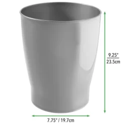 MDesign Slim Plastic Small Round Trash Can Wastebasket Garbage Bin -Northlight Store GUEST b78aa818 654f 4500 a7d7 c7141784932b