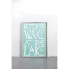 Better To Wake At The Lake' Recycled Wood Wall Decor Blue - Storied Home -Northlight Store GUEST b7e90ad6 c109 4ad2 8f7f 291e57844ed7
