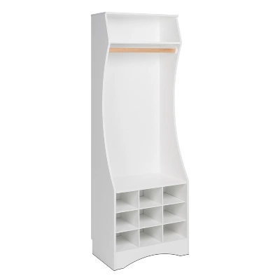 Narrow Wardrobe With Shoe Storage White - Prepac 4 Narrow Wardrobe With Shoe Storage White - Prepac - Image 2