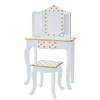Fashion Polka Dot Gisele Play Vanity Set With Led Mirror White/Gold - Teamson Kids -Northlight Store GUEST b915d45f a4b3 4b08 94fc e2d759ab9ce6