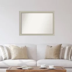 40" X 28" Non-Beveled Romano Silver Narrow Wood Wall Mirror - Amanti Art -Northlight Store GUEST b934935e e4f3 4816 a734 2449375e80e0