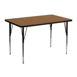 Flash Furniture 30''W X 48''L Rectangular Thermal Laminate Activity Table - Standard Height Adjustable Legs -Northlight Store GUEST b9b12101 4bf7 471e b72e 7b8290a10baa