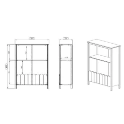 Melbourne Bookcase White - Powell -Northlight Store GUEST b9c3fcf8 82da 48a6 838d 2119cc0a3b8f