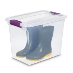 Sterilite ClearView 27 Quart Multipurpose Plastic Stacking Storage Container Tote With Secure Latching Lid For Household Organization, 24 Pack -Northlight Store GUEST ba089c1c 5aea 420e 9057 21836e39b8c7