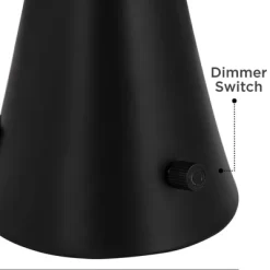 360 Lighting Karl Modern Table Lamps 28 1/4" Tall Set Of 2 Black Metal With USB And AC Power Outlet In Base White Drum Shade For Bedroom Living Room -Northlight Store GUEST ba726f33 1b71 4a7b b9f5 fbc87490b5eb