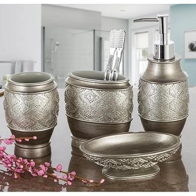 Creative Scents Dublin Bathroom Accessory Set - 6 Piece 5 Creative Scents Dublin Bathroom Accessory Set - 6 Piece - Image 3