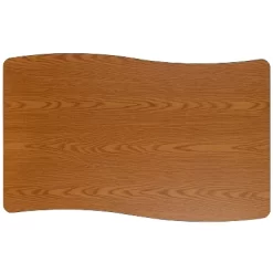 Flash Furniture 28"W X 47.5"L Rectangle Wave Flexible Collaborative Thermal Laminate Activity Table - Height Adjustable Short Legs -Northlight Store GUEST be222eb6 3ae1 4ea6 a8d7 71464eeb9459