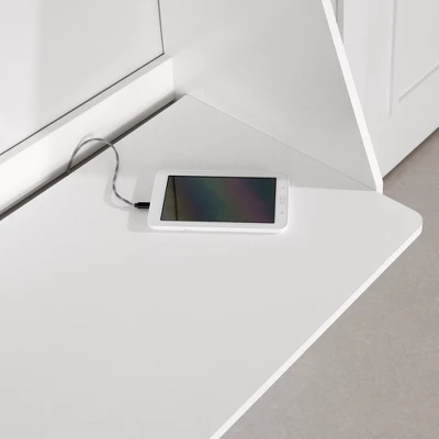 Interface Wall Mount Desk Pure White - South Shore 5 Interface Wall Mount Desk Pure White - South Shore - Image 3