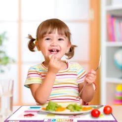 Merka Kids Toddler Silicone Placemat For Dining Table - Alphabet Letters, Numbers, Shapes And Colors Set Of 4 -Northlight Store GUEST bec3cfcc f58b 4361 a3d7 11db8be01add