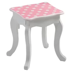 Polka Dot Fashion Prints Vanity Table & Stool Set Pink - Teamson Kids -Northlight Store GUEST bec6bb26 3e7f 4cf6 926c 5346cfb0e3a8