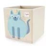 3 Sprouts Large 13 Inch Square Children's Foldable Fabric Storage Cube Organizer Box Soft Toy Bin 2 Piece Bundle With Blue Cat And Yellow Rhino Design -Northlight Store GUEST bf3f83ba f5f2 417b bd04 20def8dd92f1