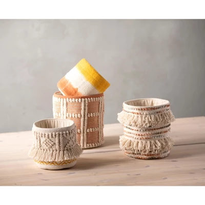 Haven Dip Dye Decorative Planter Basket 4 Haven Dip Dye Decorative Planter Basket - Image 2