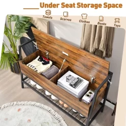 Costway Industrial Shoe Bench Rack Organizer WithPremium Gas Lift & Hidden Storage Box -Northlight Store GUEST bfb447ef 5b67 41b0 90a0 673d1cc1734f