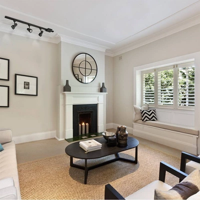 6.5" LED 3-Light Step Linear Track Pendant Black - Cresswell Lighting 7 6.5" LED 3-Light Step Linear Track Pendant Black - Cresswell Lighting - Image 5