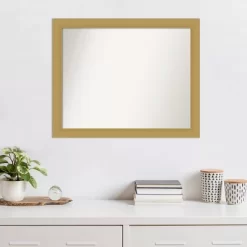 32" X 26" Non-Beveled Grace Brushed Gold Wall Mirror - Amanti Art -Northlight Store GUEST c0de0030 85e0 4008 ad58 b4c43c26948e