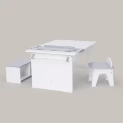 Fantasy Fields - Little Artist Monet Play Art Table Kids Furniture - White/Gray -Northlight Store GUEST c162416b a76e 4d6a b542 9c16b119de65