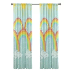 48"x84" Rainbow Clouds Window Panel Pair Curtains - Kidz Mix