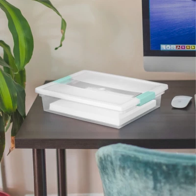 Sterilite Large Clear Plastic Stackable Storage Container Bin Box Tote With Clear Latching Lid Organizing Solution For Home & Classroom 5 Sterilite Large Clear Plastic Stackable Storage Container Bin Box Tote With Clear Latching Lid Organizing Solution For Home & Classroom - Image 3