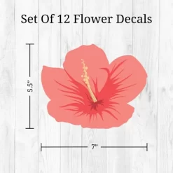 Tropical Flowers (Hibiscus) Wall Decor - Decalcomania -Northlight Store GUEST c60a215c 3d92 4396 a2d9 53f14c4e93e5