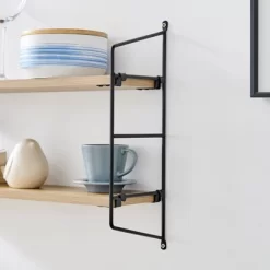 24.5" X 15.75" Severini Floating Bracket 2 Tier Wall Shelf - Danya B. -Northlight Store GUEST c65f3a1e 91c0 4228 a406 34a3e8895f5c