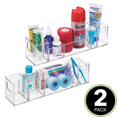 MDesign Polyester Spa Rug For Bathroom, Varied Sizes, Set Of 3 3 MDesign Polyester Spa Rug For Bathroom, Varied Sizes, Set Of 3