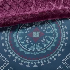 Blair Full/Queen 3pc Reversible Comforter Mini Set Navy/Purple -Northlight Store GUEST c80e0bb4 05b0 412c 8043 aea6b84ea719