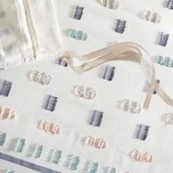 Ari 5pc Cotton Jacquard Duvet Cover Set Aqua -Northlight Store GUEST c961b306 4c44 4529 b3c9 4c5cf0876dee