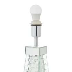 Contemporary Glass Mirrored Table Lamp Silver - Olivia & May -Northlight Store GUEST ca122fe2 387b 496c 8ff9 5add597fff96
