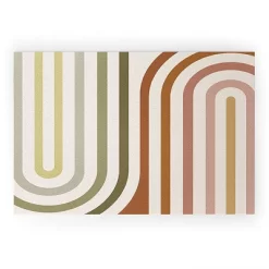 Colour Poems Bold Curvature Stripes I Looped Vinyl Welcome Mat - Society6 -Northlight Store GUEST ca2b6e57 812a 48a4 805c de1f91569419