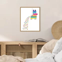 16" X 20" Pinata Poop By Michael Buxton Framed Canvas Wall Art - Amanti Art -Northlight Store GUEST ca4aeea2 801d 4b78 9dd2 46d6e6dd5ac3