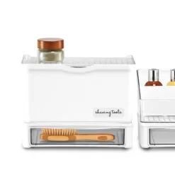 Medium Stacking Bin With Lid Clear/White - Madesmart -Northlight Store GUEST cb88f3da 7268 46bd 8727 0e240b4fa26c