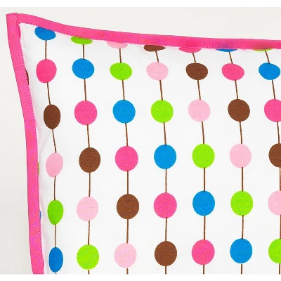 Bacati - Botanical Pearl String Pink Decorative Pillow 3 Bacati - Botanical Pearl String Pink Decorative Pillow