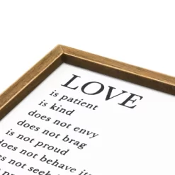 Farmlyn Creek Christian Religious Scripture Wall Art Decor, 1 Corinthians 13 4-7, Rustic Style Home Decorations, 11.75 X 15 In -Northlight Store GUEST cce7ea7d 1964 434d 9e04 a22cb2454ce8