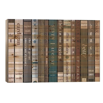 Taylor Swift Folklore As Books Wood Print By Jordan Bolton - ICanvas 5 Taylor Swift Folklore As Books Wood Print By Jordan Bolton - ICanvas - Image 3