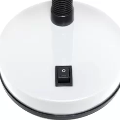 14.25" Traditional Fundamental Metal Desk Task Lamp And Bowl Shaped Shade With Flexi Gooseneck White - Creekwood Home -Northlight Store GUEST d0b487ac 56a3 41c2 a929 d5f599d437c9