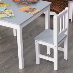 Qaba Kids Table And Chair Set For Arts, Meals, Lightweight Wooden Homework Activity Center, Toddlers Age 3+, Gray 11 Qaba Kids Table And Chair Set For Arts, Meals, Lightweight Wooden Homework Activity Center, Toddlers Age 3+, Gray -Northlight Store GUEST d0bf6846 6423 45bd 8263 00ff71754f08